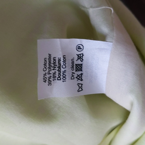 J.Crew Factory Neon Yellow Jacquard Skirt - 8 - Picture 6 of 6